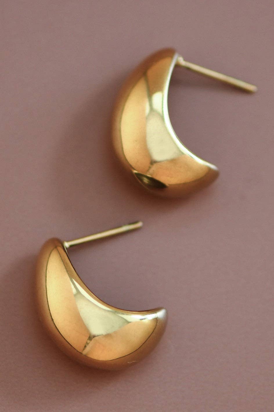 Gold Raindrop Earrings | 18K Gold Plated