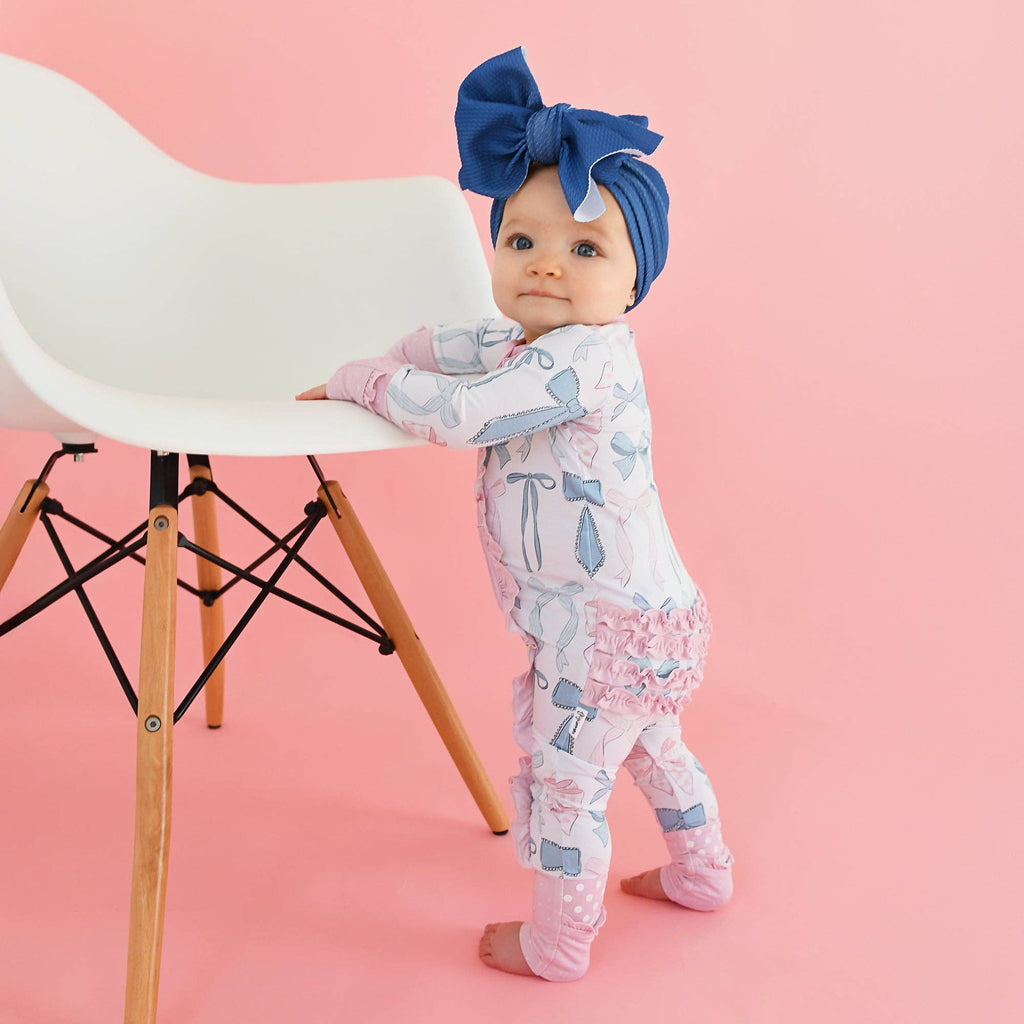 Samantha Bows Ruffle Zip Sleeper