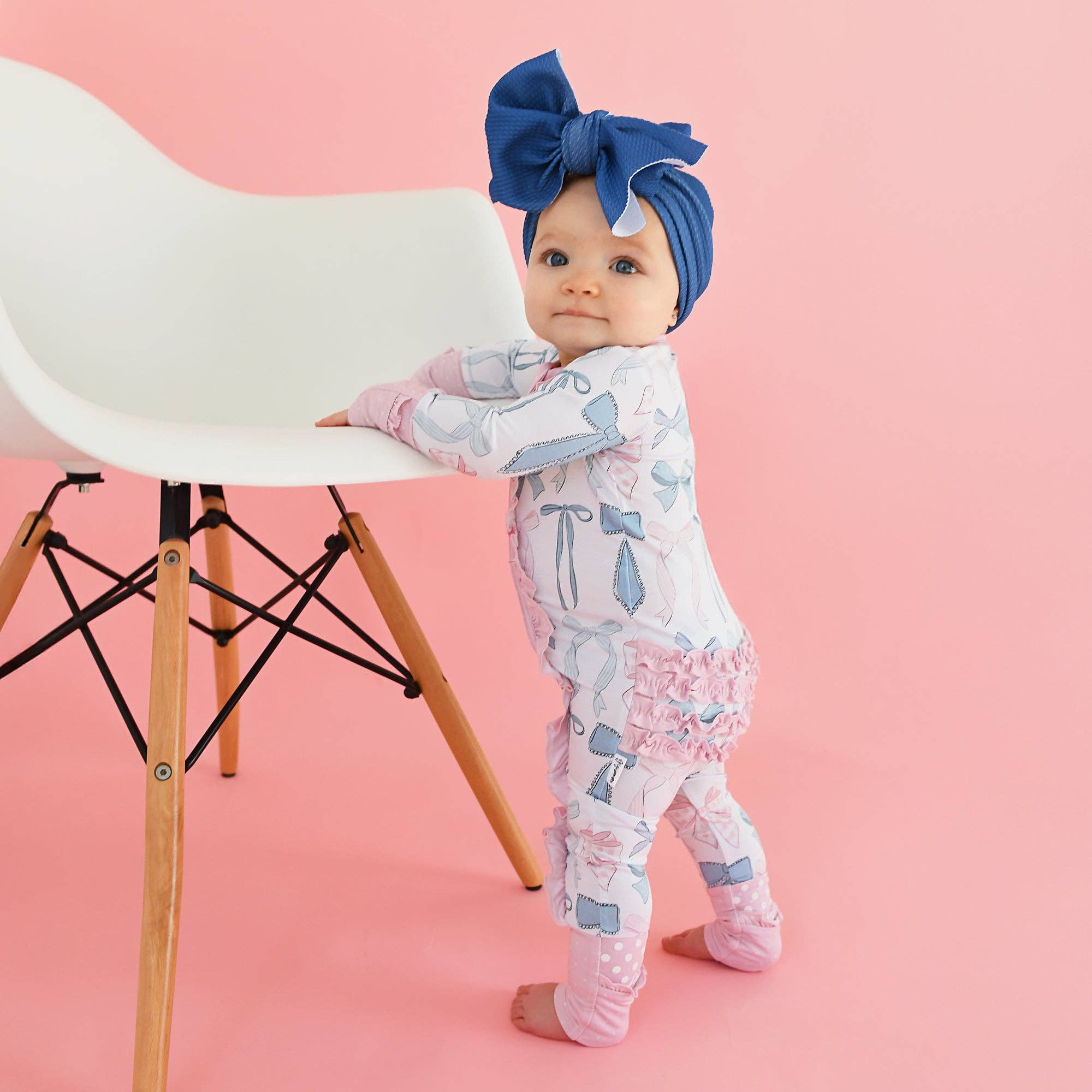 Samantha Bows Ruffle Zip Sleeper