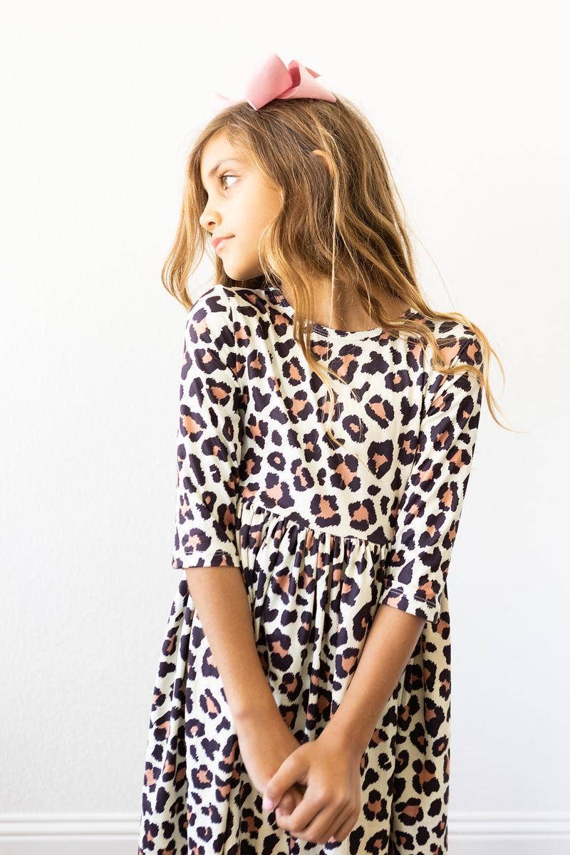 Twirl Dress | 3/4 Sleeve | Wild One