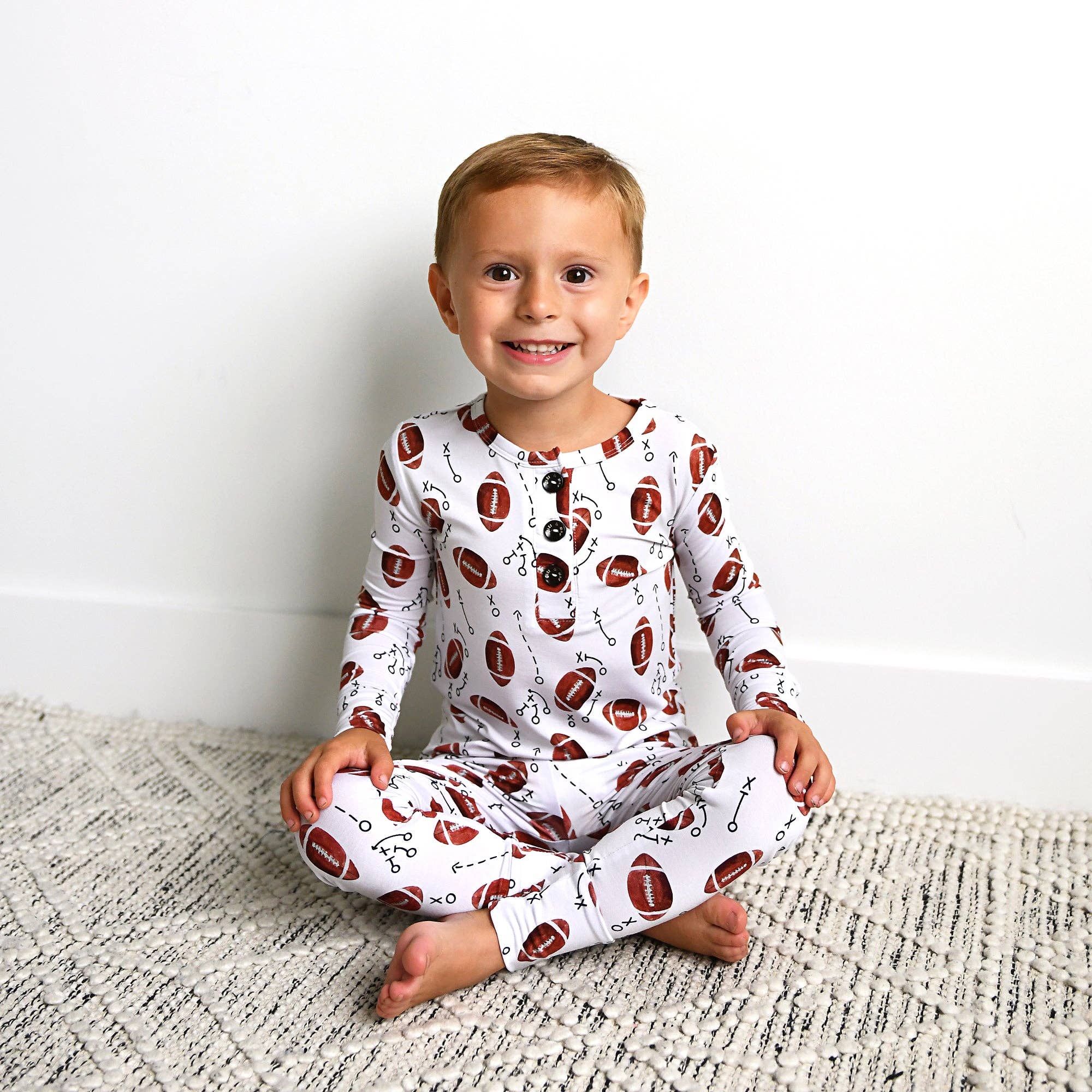 Brady Football Two Piece Bamboo Sleep Set