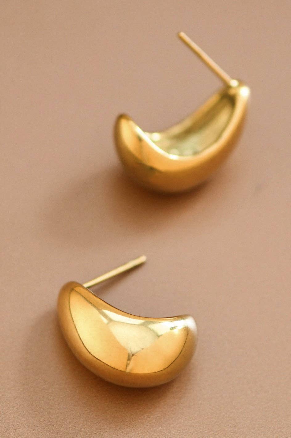 Gold Raindrop Earrings | 18K Gold Plated