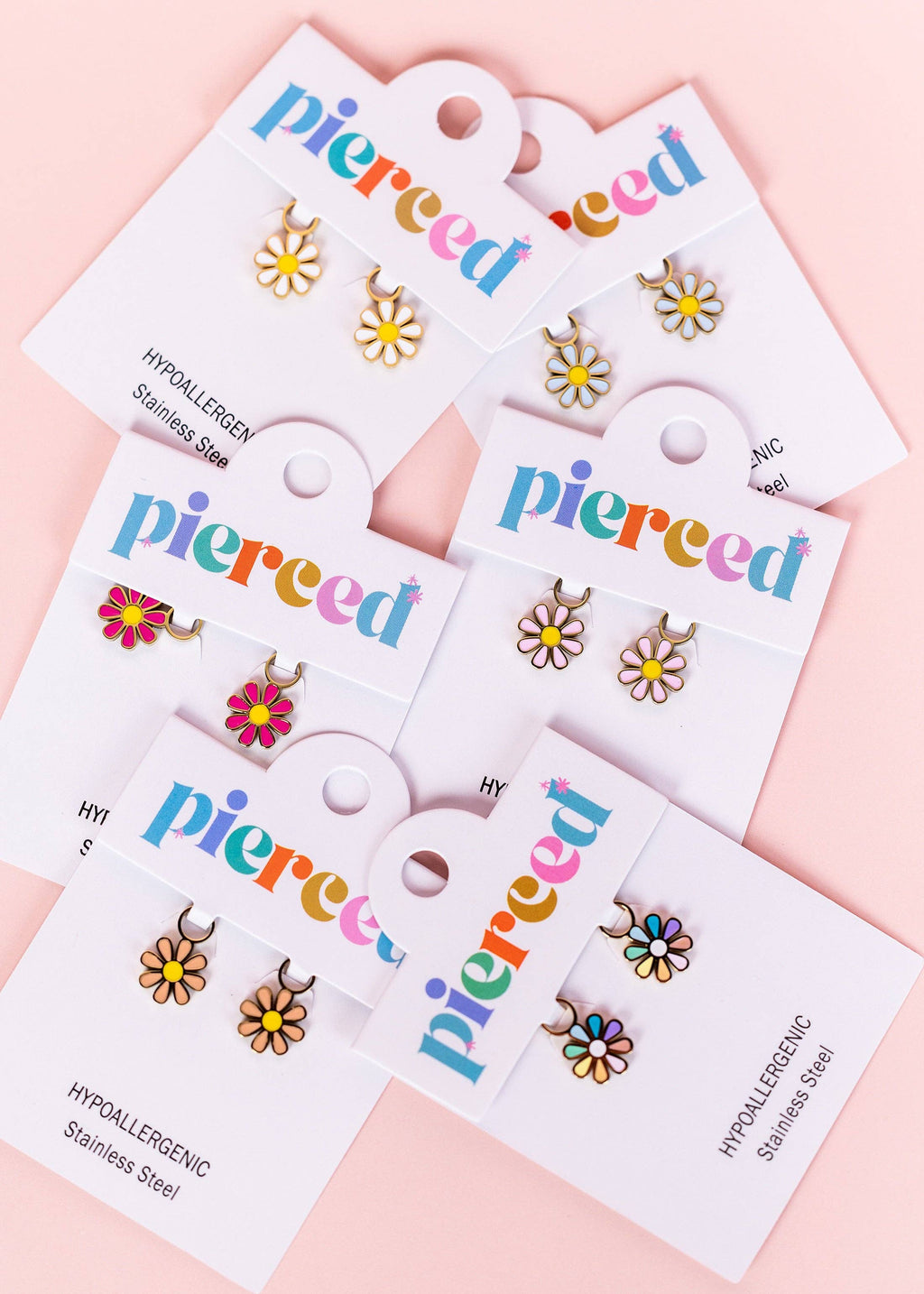 Rainbow Daisy Charms