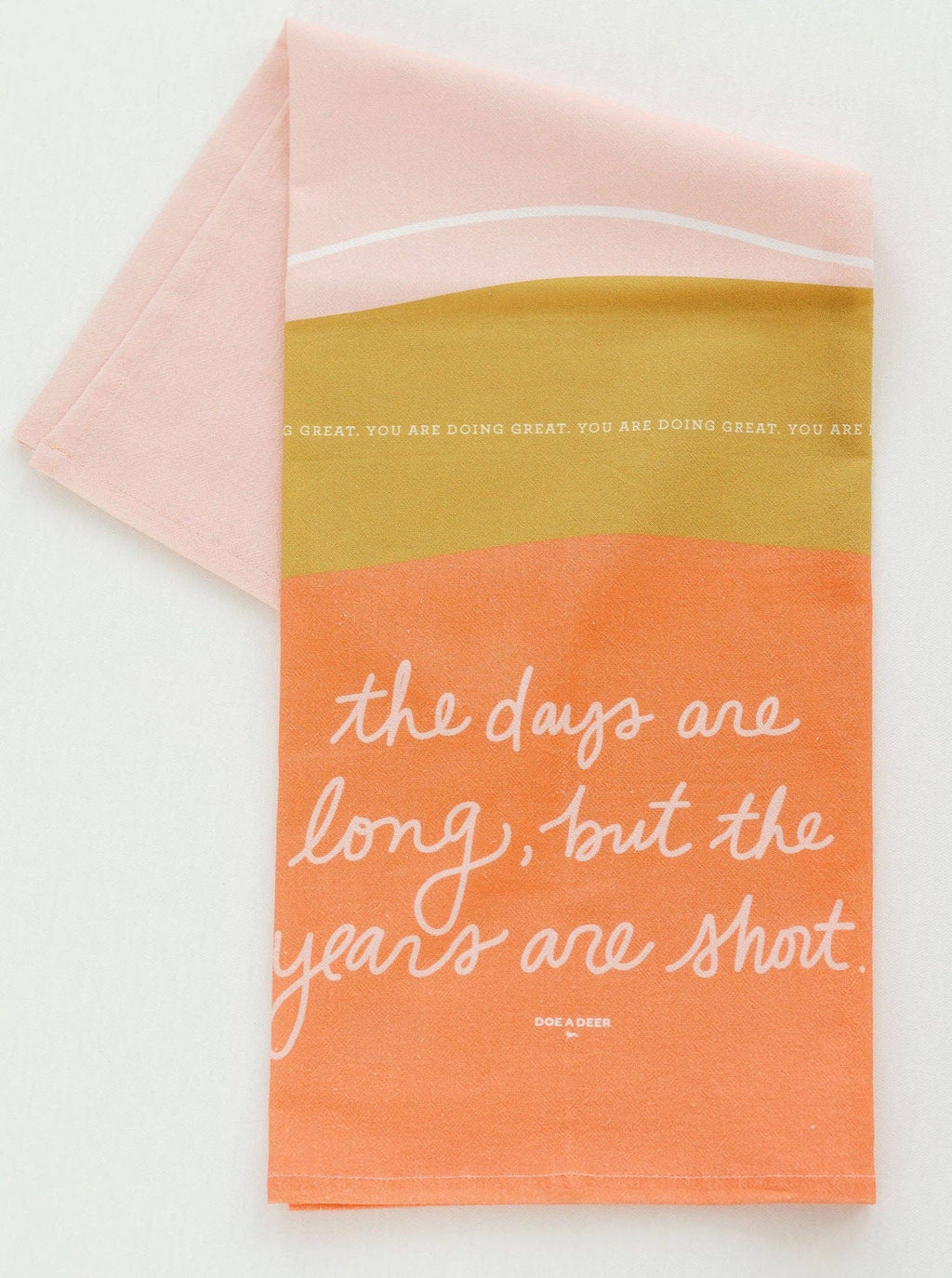 The Days Are Long Full Pattern Flour Sack Towel