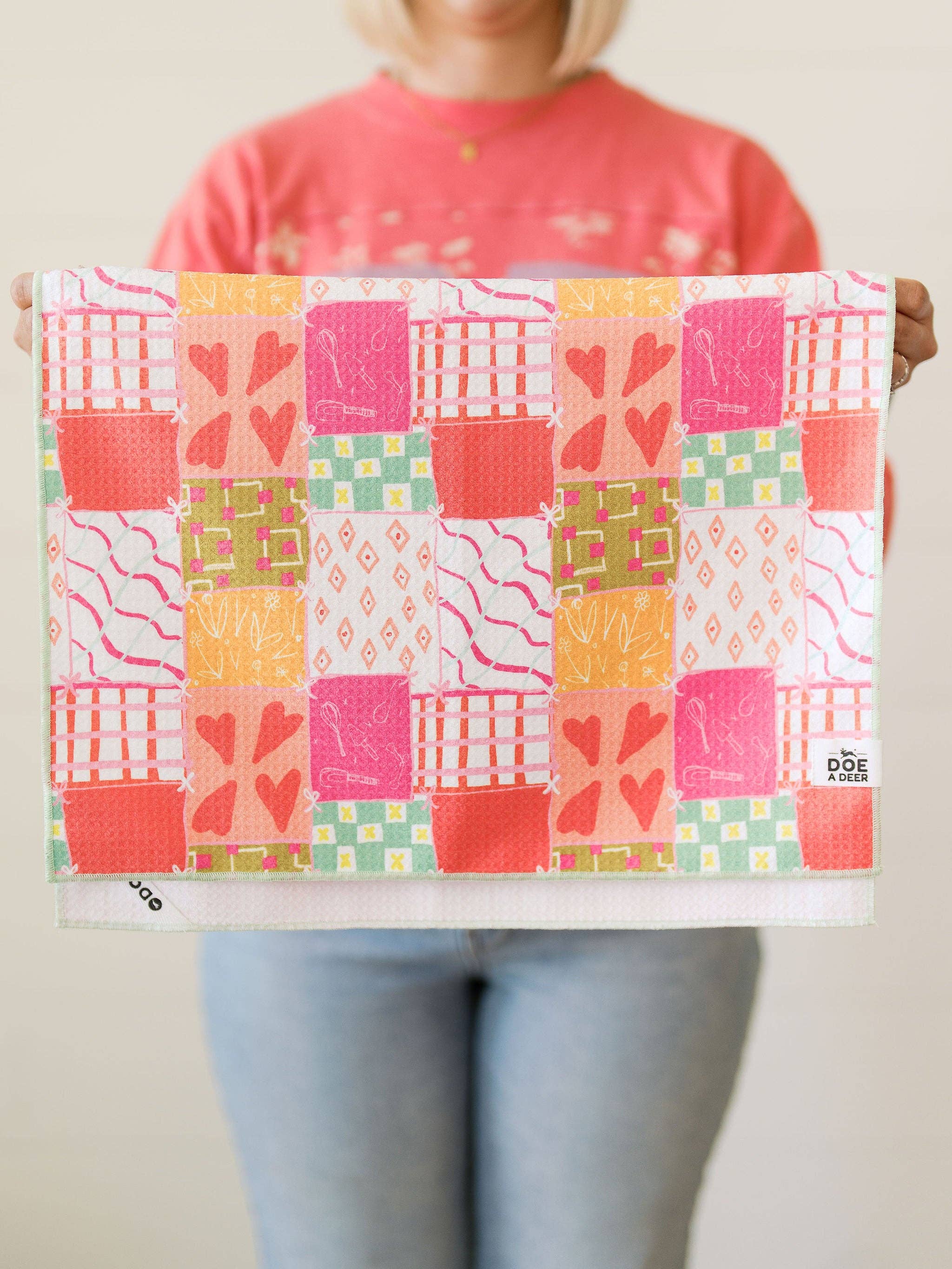 Comfort Quilt Waffle Towel Tea Towel