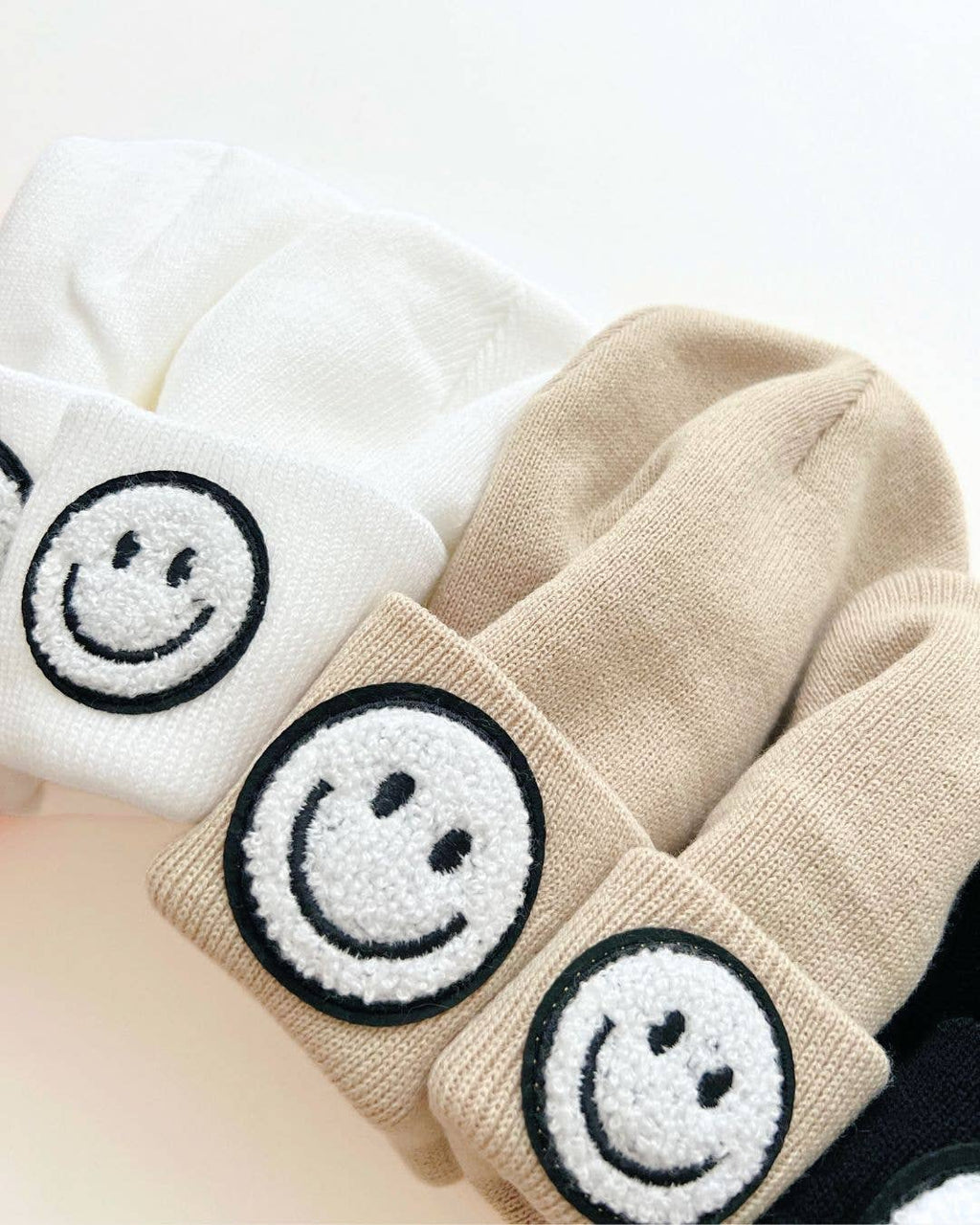 Smiley Baby & Kids Beanie | Beige: Baby