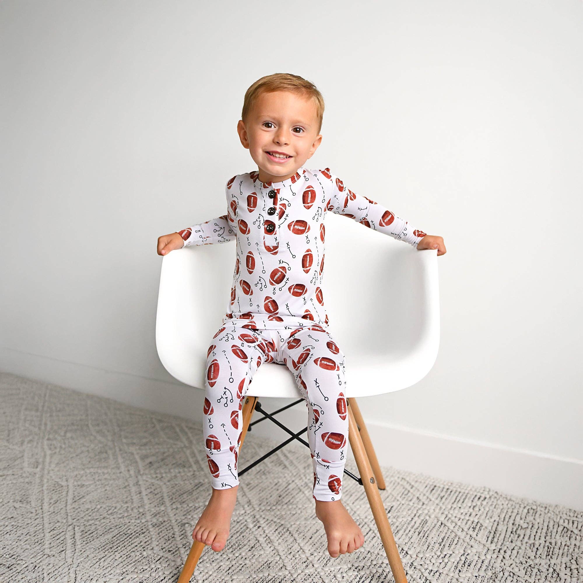 Brady Football Two Piece Bamboo Sleep Set
