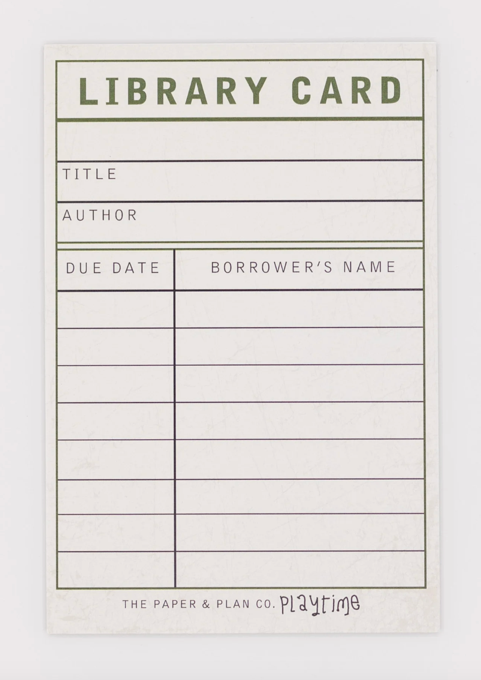 Library Card Kids Playtime Pad®