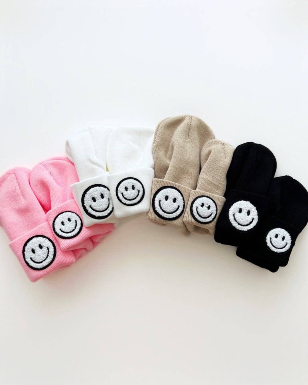Smiley Baby & Kids Beanie | Black: Toddler