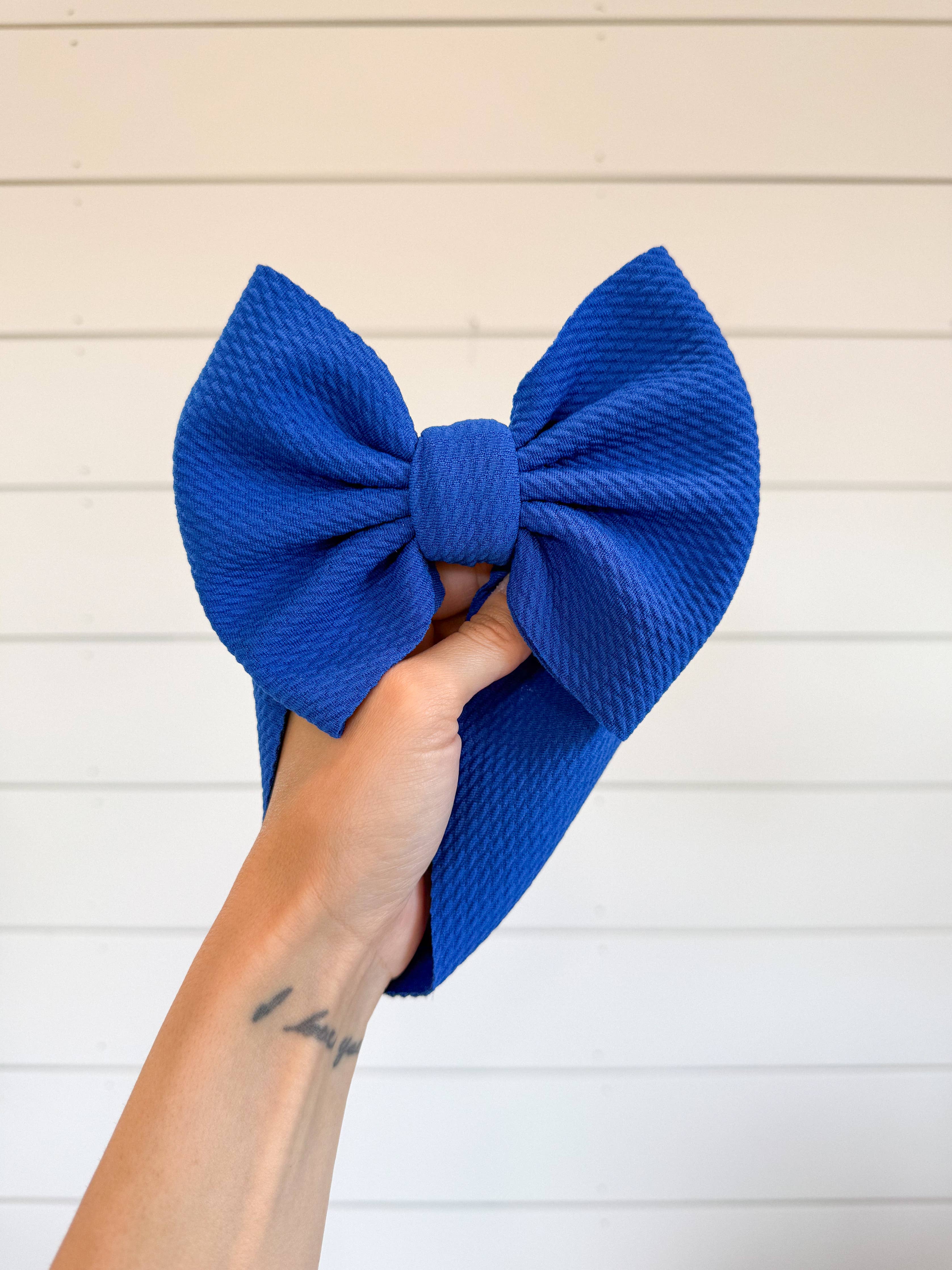 Oversize Bow Headband | Royal Blue