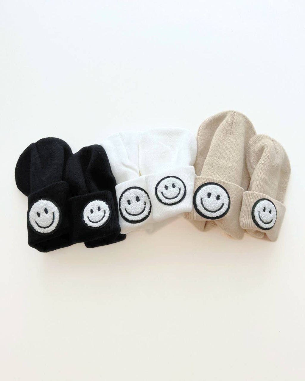 Smiley Baby & Kids Beanie | Black: Toddler
