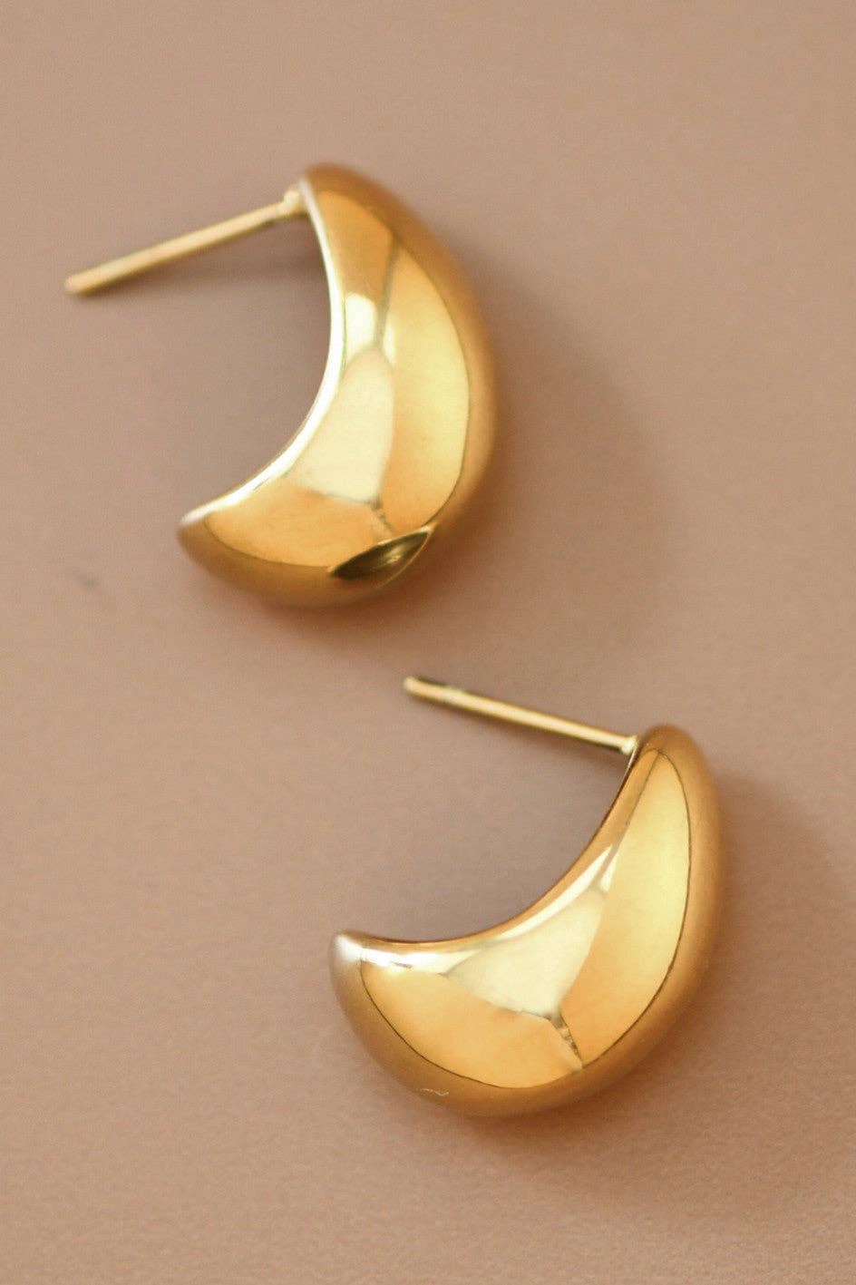 Gold Raindrop Earrings | 18K Gold Plated