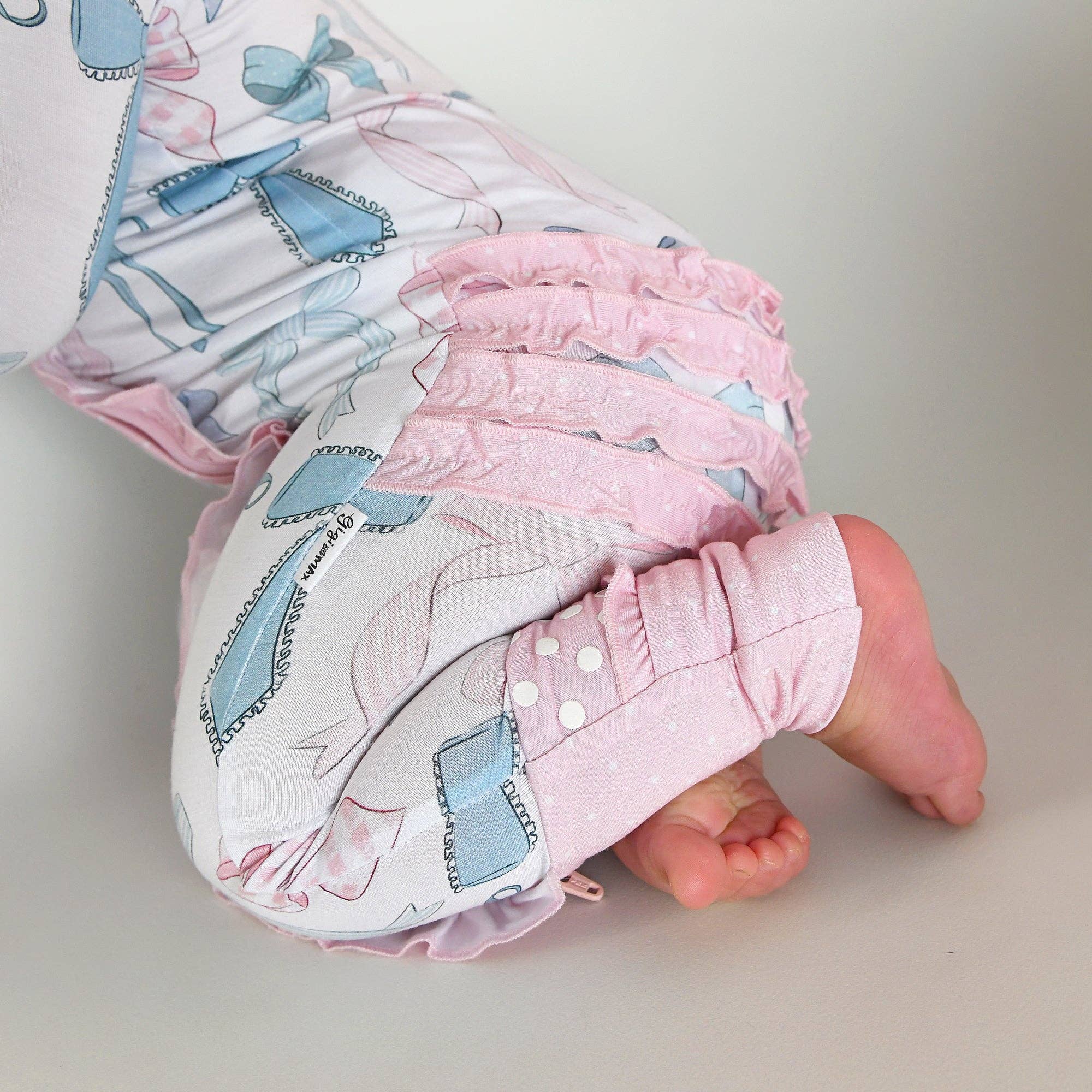 Samantha Bows Ruffle Zip Sleeper