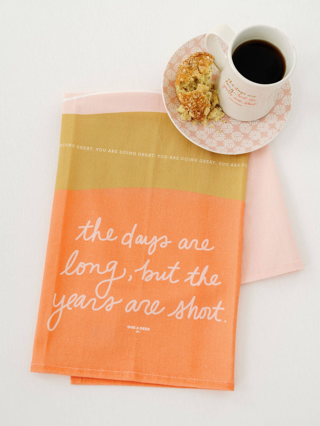 The Days Are Long Full Pattern Flour Sack Towel