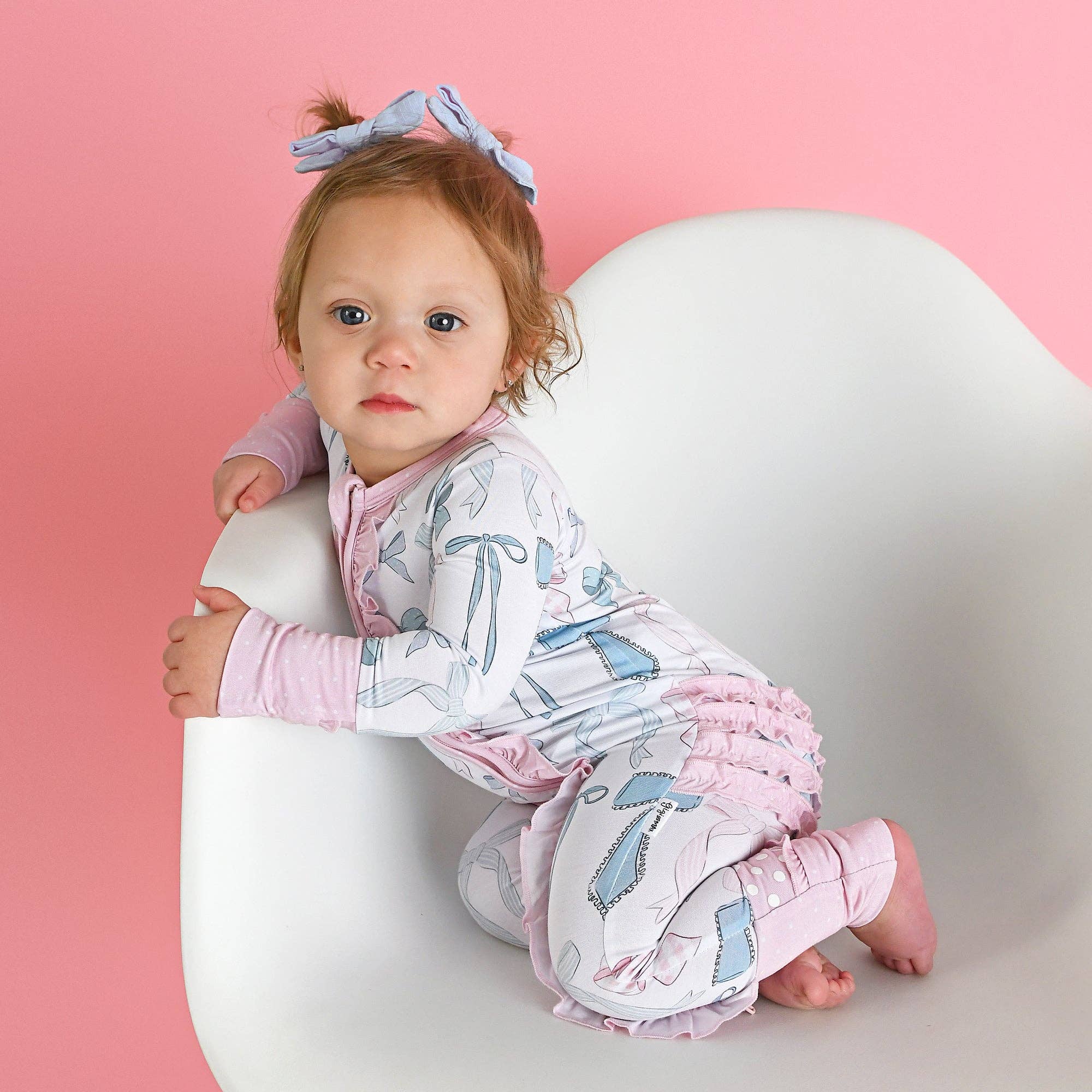 Samantha Bows Ruffle Zip Sleeper
